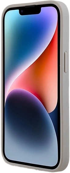 Etui DKNY Leather Mono Stripe & Metal Logo do Apple iPhone 13/14/15 Beige (3666339260491) - obraz 5