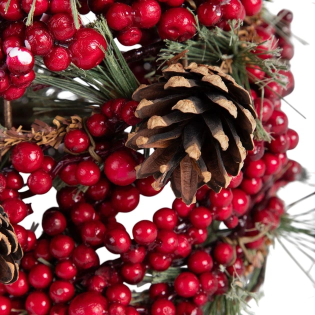 Штучна ялинка HOMLA 711367 Lente на підставці з червоними прикрасами 60 см (5906496711367) - зображення 2