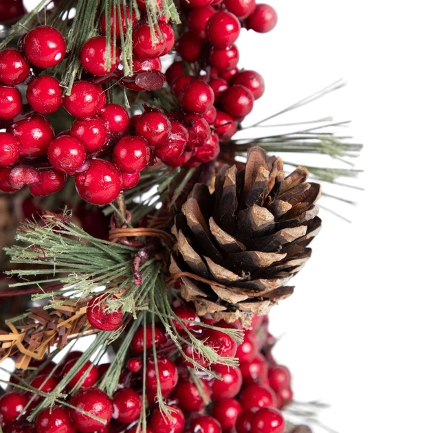 Штучна ялинка HOMLA 711367 Lente на підставці з червоними прикрасами 60 см (5906496711367) - зображення 3