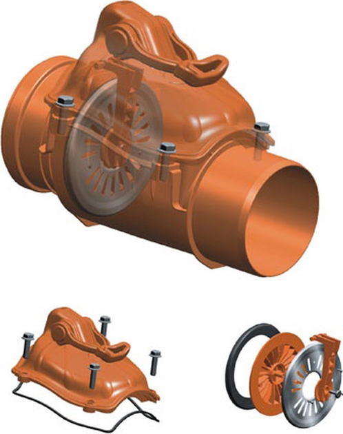 Zawór zwrotny do zewnętrznej kanalizacji Magnaplast 110 mm - obraz 2
