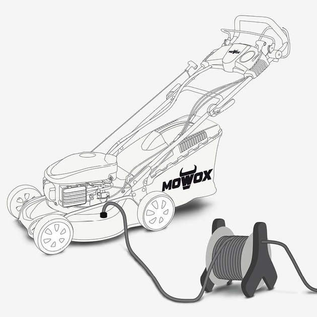 Профессиональная бензиновая газонокосилка Mowox PM 4650 SHW: самоходная (10000226) SDRT_510000226 - изображение 7