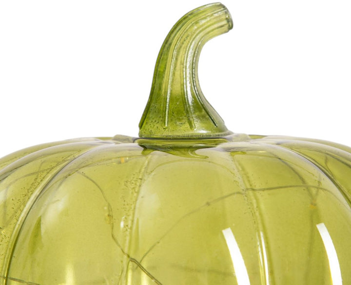 Dynia LED HOMLA 752780 Autumn Aura z dmuchanego szkła 14 x 15 cm Zielona (5906496752780) - obraz 3