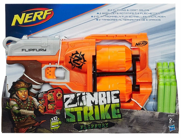 Blaster Hasbro Nerf Zombie Strike Flipfury (A9603) (5010994836429) - obraz 1