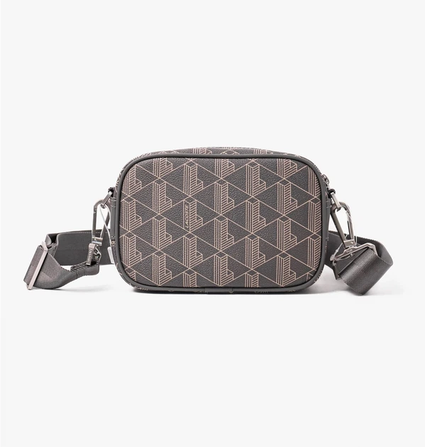 Чоловіча Сумка-Месенджер Cross Body Lacoste Monogram Сірий - зображення 4