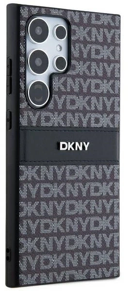 Etui DKNY Leather Mono Stripe & Metal Logo do Samsung Galaxy S24 Ultra Black (3666339287498) - obraz 5