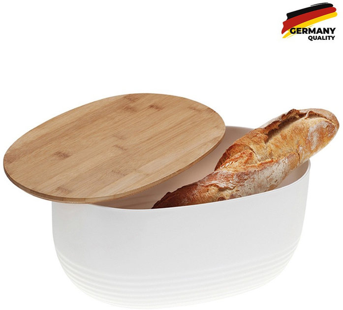 Chlebnik Kela Namur Biały 37.5 x 23 x 14 cm (12060) - obraz 2