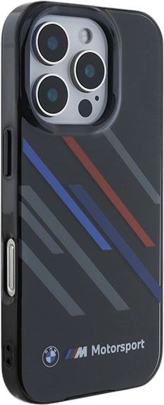 Панель BMW Motosport IML Random Stripes для Apple iPhone 16 Pro Max Black (BMHCP16X23HTRAK) - зображення 4