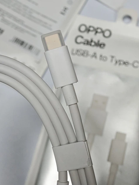Кабель быстрой зарядки Oppo SuperVooc SuperDart USB to Type-C 12A на 1 метр до 150W Белый - Фото 4 Кабель быстрой зарядки Oppo SuperVooc SuperDart USB to Type-C 12A на 1 метр до 150W Белый - изображение 4
