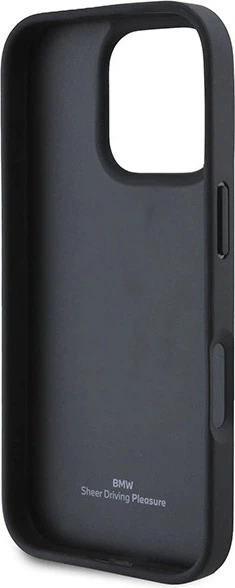 Etui plecki BMW Leather Hot Stamp do Apple iPhone 16 Pro Max Black (BMHCP16XSLLBK) - obraz 7