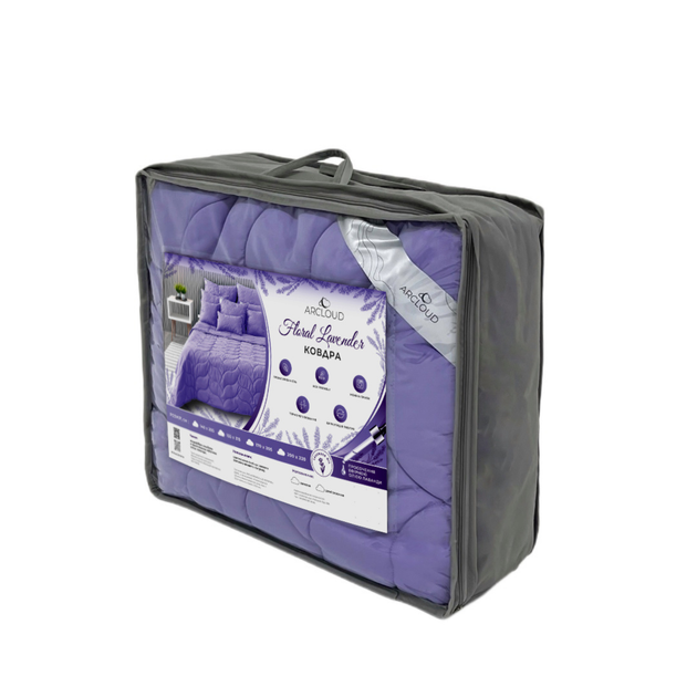 Демісезонна ковдра Floral Lavender / Флорал Лаванде 140х205 см полуторна - изображение 7