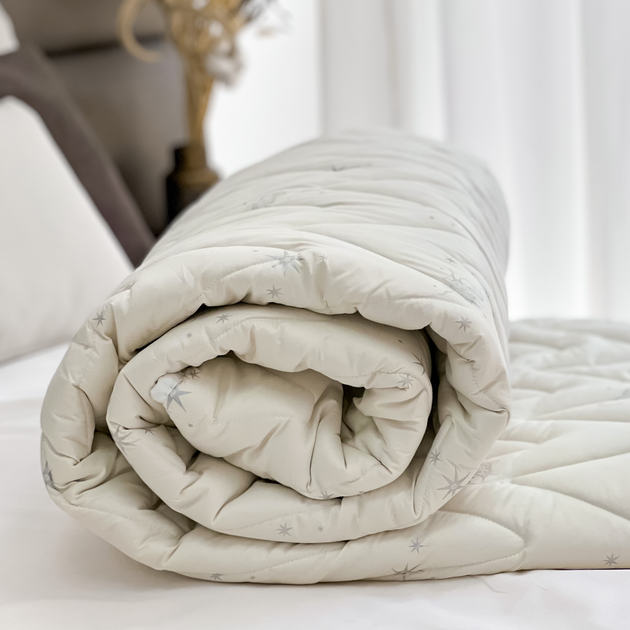 Ковдра зимова Merino / Меріно антиалергенна 200х220 см євро, бежева - Фото 7 Ковдра зимова Merino / Меріно антиалергенна 200х220 см євро, бежева - зображення 7