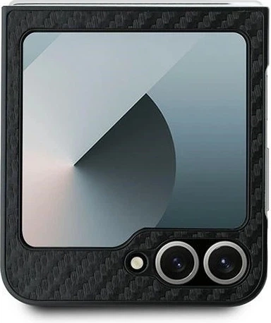 Панель BMW Carbon Blue Line для Samsung Galaxy Z Flip 6 Black (BMHCZF622NBCK) - зображення 3