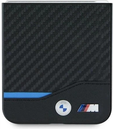 Панель BMW Carbon Blue Line для Samsung Galaxy Z Flip 6 Black (BMHCZF622NBCK) - зображення 5