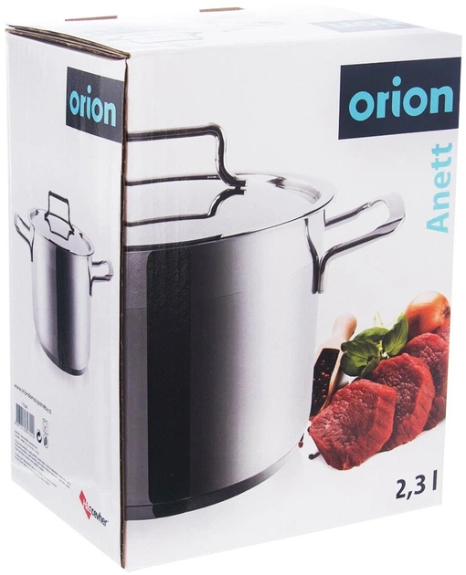 Garnek Orion Anett z pokrywką ze stali nierdzewnej 2.3 l (8697414827242) - obraz 5