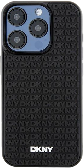 Etui DKNY 3D Rubber Repeat Pattern do Apple iPhone 15 Pro Black (3666339266851) - obraz 2