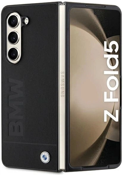 Etui plecki BMW Signature Logo Imprint do Samsung Galaxy Z Fold 5 Black (BMHCZFD5SLLBK) - obraz 1