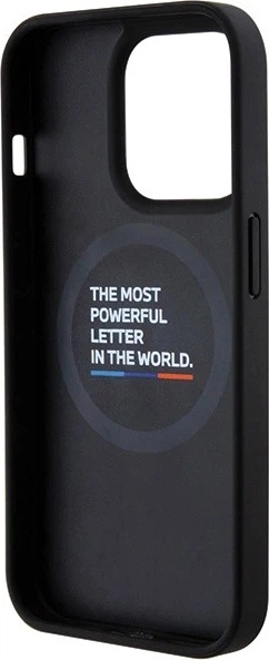 Панель BMW Quilted Tricolor MagSafe для Apple iPhone 15 Pro Black (BMHMP15L22PVTK) - зображення 5
