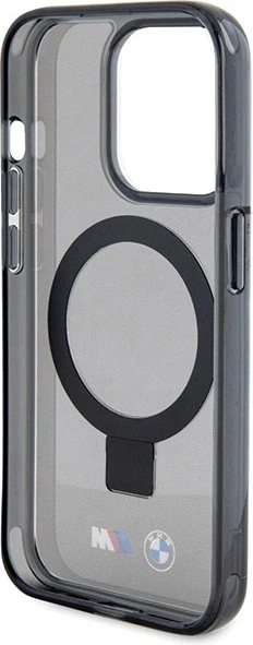 Etui plecki BMW Ring Stand M Collection MagSafe do Apple iPhone 15 Pro Black (BMHMP15LURSK) - obraz 7