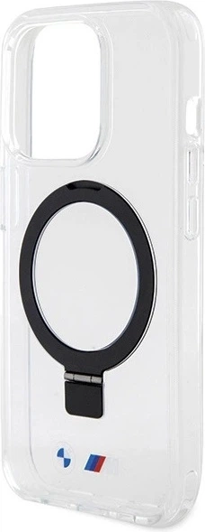 Etui plecki BMW Ring Stand M Collection MagSafe do Apple iPhone 15 Pro Transparent (BMHMP15LURST) - obraz 6