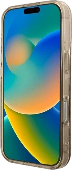 Панель Guess IML Peony On 4G Background MagSafe для Apple iPhone 16 Pro Brown (GUHMP16LH4PYEEW) - зображення 5