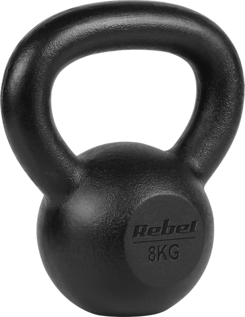 Kettlebell bitumiczny Rebel Active RBA-2323-08 8 kg (5901890111607) - obraz 1