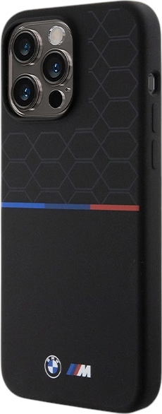 Etui plecki BMW M Silicone Pattern MagSafe do Apple iPhone 15 Pro Max Black (BMHMP15X22SMPK) - obraz 2