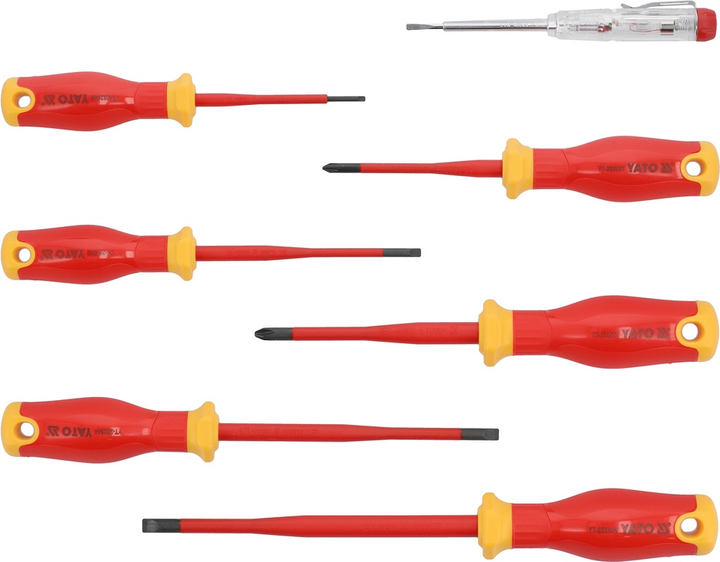 Zestaw wkrętaków izolowanych YATO Extra Slim 7 szt. (YT-282681) - obraz 1