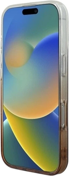 Etui Guess IML Glitter Gradient MagSafe do Apple iPhone 16 Pro Brown (GUHMP16LHGRCELW) - obraz 5