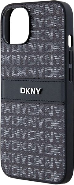 Etui DKNY Leather Mono Stripe & Metal Logo do Apple iPhone 14 Plus/15 Plus Black (3666339260408) - obraz 6