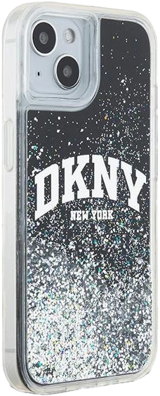 Etui DKNY Liquid Glitter Big Logo do Apple iPhone 13/14/15 Black (3666339270759) - obraz 4