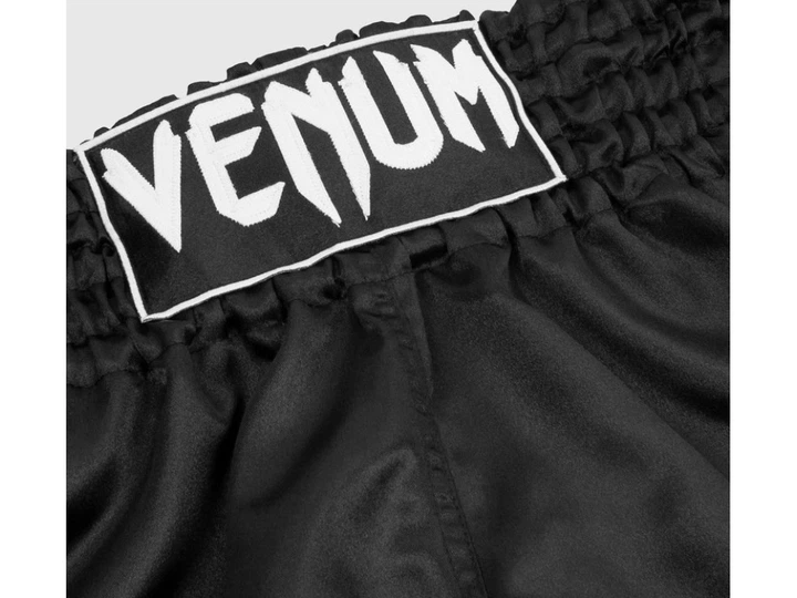 Шорти для тайського боксу VENUM Muay Thai Shorts Classic XL чорний/білий (4739) - изображение 3