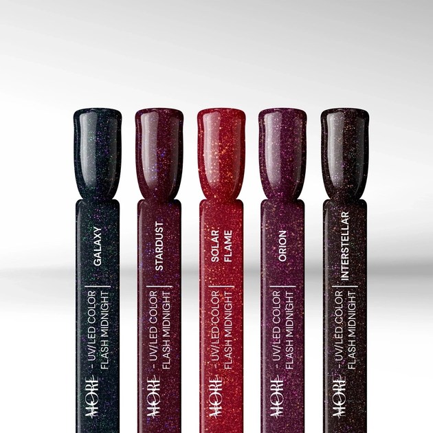 Lakier hybrydowy Silcare ManiMore Flash Midnight Solar Flame 10 g (5902560569711) - obraz 3