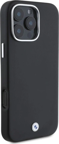 Панель BMW Sign Full Wrapped Metal MagSafe для Apple iPhone 16 Pro Black (BMHMP16L23PUFWK) - зображення 4