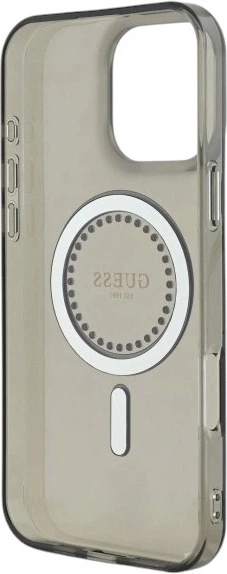 Etui Guess IML Rhinestones MagSafe do Apple iPhone 16 Pro Black (GUHMP16LPFTDTEK) - obraz 7