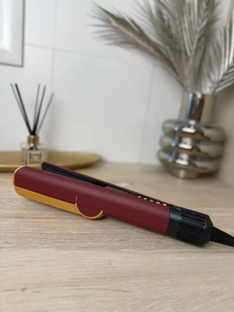 Выпрямитель для волос с кейсом фен выпрямитель 2в1 Airstrait Carry Velvet Red выравниватель стайлер для укладки волос утюжок для выравнивания волос фен для волос 2в1 кейс для хранения - изображение 3