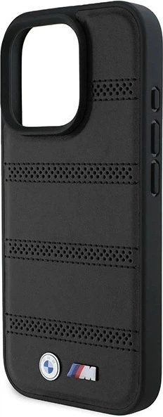 Панель BMW M Perforated And Stitched Line MagSafe для Apple iPhone 16 Pro Black (BMHMP16L23PUSPK) - зображення 6
