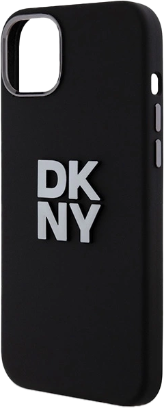 Etui DKNY Liquid Silicone Metal Logo do Apple iPhone 13/14/15 Black (3666339265298) - obraz 5