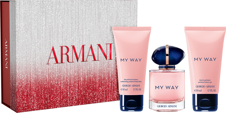 Zestaw damski Giorgio Armani My Way Woda perfumowana 50 ml + Balsam do ciała 50 ml + Żel pod prysznic 50 ml (3614274692679) - obraz 1