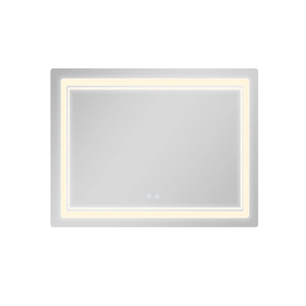 Дзеркало Qtap Cardinal CA2 1000×800 мм з LED-підсвіткою, антизапотіванням, димером та регулюванням світла 3000–6500K, заокруглені кути - изображение 6