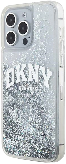 Etui DKNY Liquid Glitter Big Logo do Apple iPhone 15 Pro Max White (3666339270926) - obraz 2