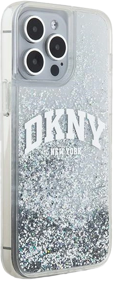 Etui DKNY Liquid Glitter Big Logo do Apple iPhone 15 Pro Max White (3666339270926) - obraz 4