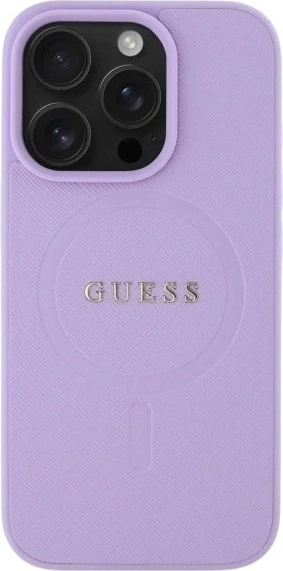 Etui Guess Saffiano MagSafe do Apple iPhone 16 Pro Purple (GUHMP16LPSAHMCU) - obraz 2
