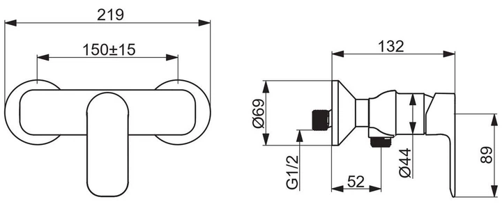 Змішувач-кран для душу Oras Linea Standard - зображення 2