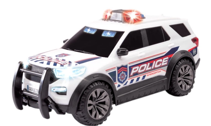 Samochód zabawkowy Dickie Toys Policja Ford z efektami świetlnymi i dźwiękowymi 28 cm 3714025 (4006333093807) - obraz 1