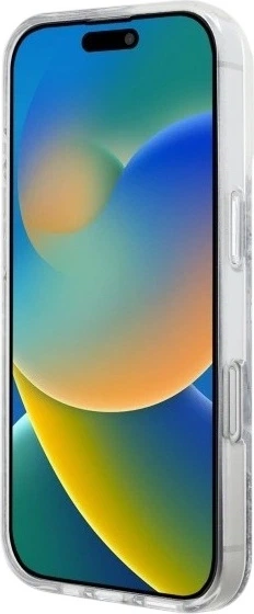 Etui Guess Resin Gradient Glitter MagSafe do Apple iPhone 16 Pro Silver (GUHMP16LRGRGES) - obraz 5