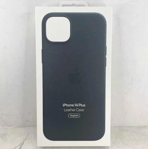 Защитный чехол Apple iPhone 14 Plus Leather Case MagSafe Forest Green - Фото 3 Защитный чехол Apple iPhone 14 Plus Leather Case MagSafe Forest Green - изображение 3