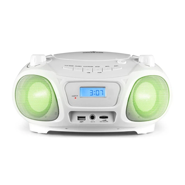 Бумбокс караоке з квітнудзиком Auna Disco Light білий - Уцінка - Фото 5 Бумбокс караоке з квітнудзиком Auna Disco Light білий - Уцінка - зображення 5