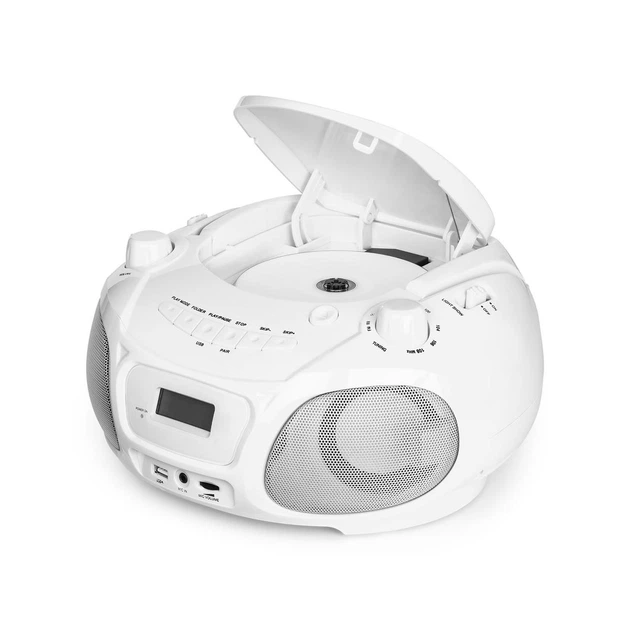 Бумбокс караоке з квітнудзиком Auna Disco Light білий - Уцінка - Фото 6 Бумбокс караоке з квітнудзиком Auna Disco Light білий - Уцінка - зображення 6