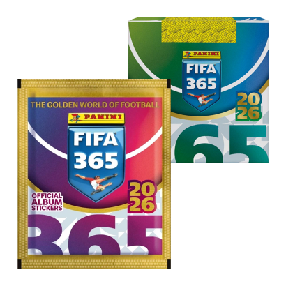 Набор Наклейки 50шт FIFA 365 2026 5шт Наліпок в Пакетику Panini - Фото 1 Набор Наклейки 50шт FIFA 365 2026 5шт Наліпок в Пакетику Panini - изображение 1