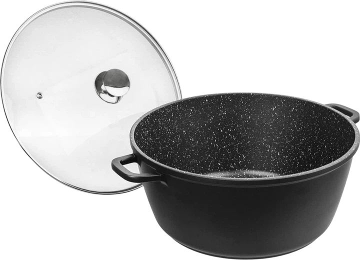 Каструля Orion Grande з кришкою чорна 9.7 л (8592381164317) - зображення 2